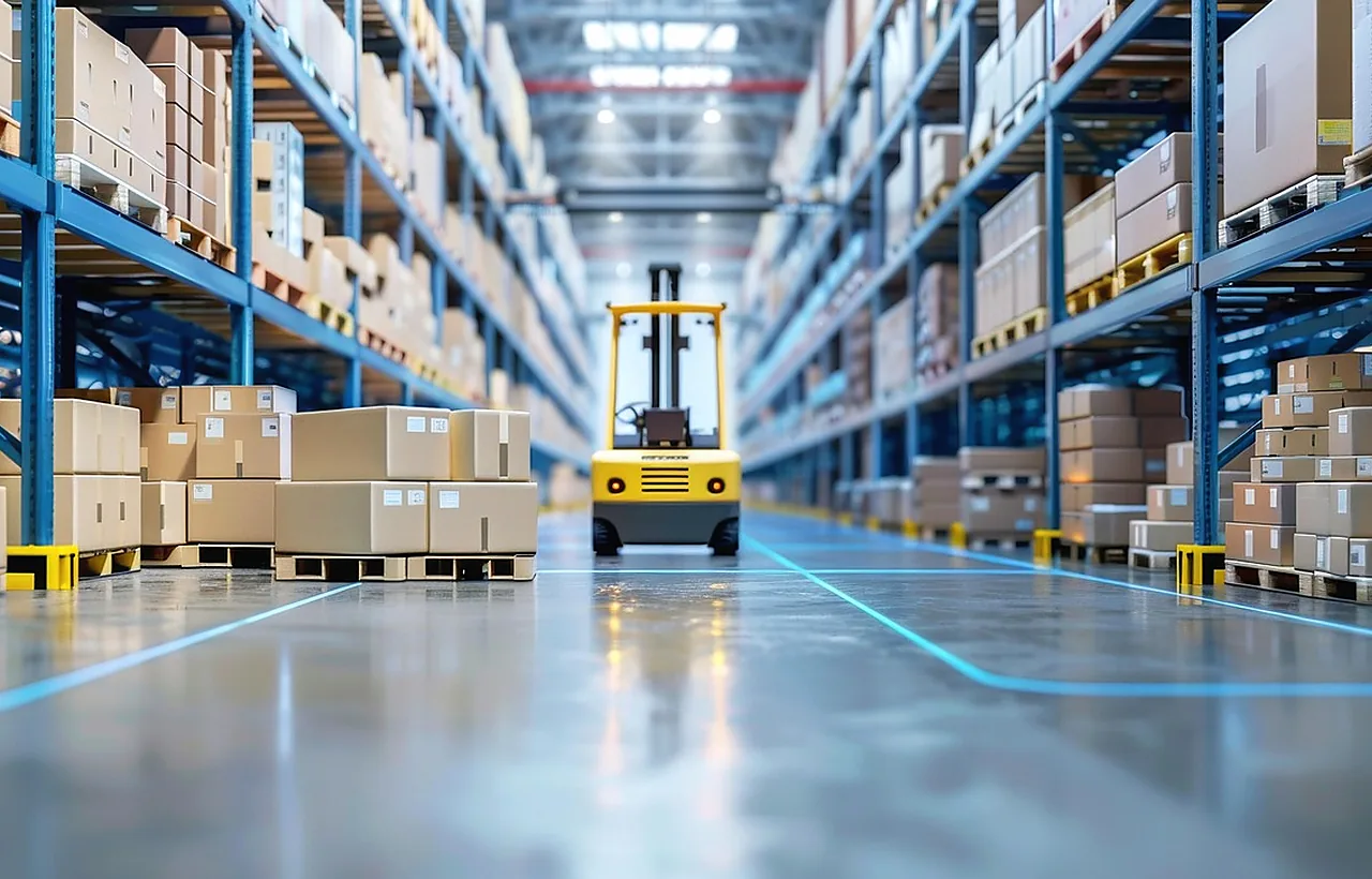 Moderner Lager- und Logistikbetrieb des Agrarbusiness